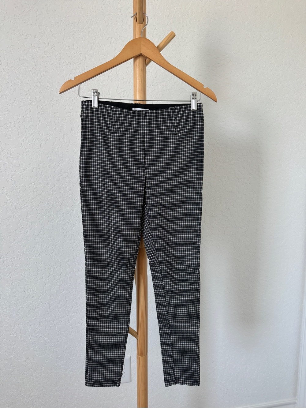 Calvin Klein Black & White plaid work pants